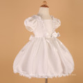 Grace Karin Nuevo Puff-manga tafetán blanco vestido de niña de flor de manga corta CL4833